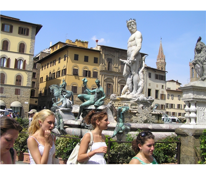 Jarní Toskánsko, Florencie a Řím - Itálie - Florencie - Fontana di Nettuno
