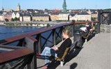 Stockholm - Švédsko - Stockholm, vyhlídka na Gamla Stan