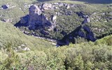 Ardèche - Francie -  kaňon řeky Ardeche