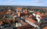 Velikonoce v Lužici, křižácké jízdy a zahrady 2023 - Německo - Lužice - Kamenz, pohled na centrum města