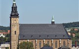 Schneeberg a Zwickau - Německo - Sasko - Schneeberg . kostel sv.Wolfganga, pozdní gotika