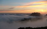 Saské Švýcarsko - Německo - Königstein nad mlžným mořem