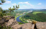 Saské Švýcarsko - Německo - NP Saské Švýcarsko leží na ploše 93 km²