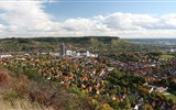Údolí Sály od Merseburku po Jenu - Německo - Jena - pohled na centrum města