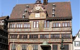 To nejhezčí z Württemberska aneb Stuttgart a okolí - Německo - Tuebingen - radnice na Marktplatz