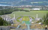 Lillehammer - Norsko - Lillehammer - pohled z olympijských skokanských můstků