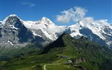 Jungfraujoch - Švýcarsko - Eiger, Mönch a sedlo Jungfraujoch