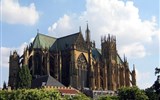 Metz - Francie - Méty - katedrála Sain Etienne, 1220,  nazývaná  též lucerna Boží