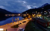 Sankt Moritz - Švýcarsko - noční Sankt Moritz