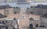 Amalienborg - Dánsko - Kodaň - Amaliensborg zimní sídlo královské rodiny