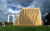 Světová výstava Floriade 2022 a největší národní park Holandska a lidový skanzen - Holandsko - Floriade 2012 - objekt od Huise van Bourgondie symbolizující modlidbu k přírodě
