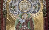 Mnichov, galerijní noc a výstava Středověká knižní malba - Německo - Mnichov - Pracht und Pergamen - zpěvník Oty III. evangelista Lukáš
