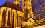 Kouzlo německého adventu - Německo - Esslingen - kostel sv.Dionysa o adventu