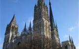 Normandie, zahrada Alabastrového pobřeží - Francie - Rouen - katedrála Notre Dame