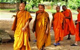 Srí Lanka - Sri Lanka - budhističtí mniši na výletě