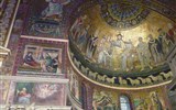 Řím - Itálie - Řím - bazilika Santa Maria in Trastevere, mozaiky ze 13.stol. v apsidě