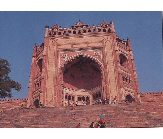 Vánoce v Indii - Indie - Fatehpur Sikri - Buland Darwaze - vstupní brána, 54 m vysoká