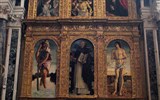 Slavní malíři Benátek - Itálie - Benátky - San Zanipolo, polyptych sv.Vincenzo Ferrery, G.Bellini kolem 1405