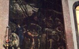 Slavní malíři Benátek - Itálie - Benátky - Madonna dell´Orto,  Klanění zlatému teleti, 1562-4, Tintoretto