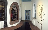 Hundertwasser - Rakousko - Bad Blumau, interiéry termálních lázní