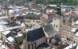 Ukrajina a východní Slovensko, příroda, města a památky UNESCO 2021 - Ukrajina - Lvov - katedrála.