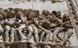 Umbrie - Itálie - Orvieto, dóm, Poslední soud - ďábel a jeho oběti.
