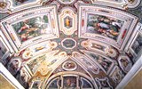 Palazzo Farnese - Itálie - Lazio - Vila Farnese, Sala dei Filosofi, T.Zucari, 1563-5, vpravo kázání Krista Janu Křtiteli