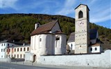 Památky UNESCO - Švýcarsko - ŠVýcarsko - Mustair - benediktýnský klášter Sankt Johann