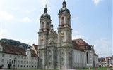 Památky UNESCO - Švýcarsko - Švýcarsko - klášterní kostel St.Gallen - baroko