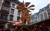 Lipsko - Německo - Lipsko - nálada adventu v ulicích centra