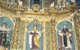 Collioure - Francie - Languedoc - Collioure, N.Dame, kaple sv.Eloi, zleva sv.Antonín Opat, sv.Eloi a sv.Antonín z Padovy
