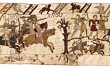 tapisérie z Bayeux - Francie - Normandie - Tapiserie z Bayeux, je konec bitvy, Angličané prchají