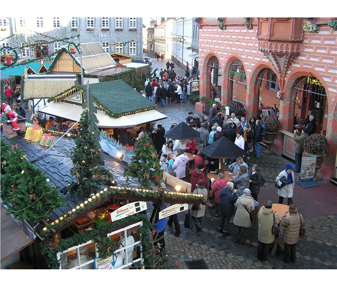 Advent v Harzu, UNESCO a vláček na Brocken 2022 - Německo - Hatz - Goslar, adventní trh