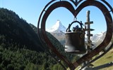 Ochutnávka Švýcarska s termály a turistikou 2018 - Švýcarsko - pohledy z trasy Gourmetweg na Matterhorn