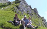 Montafon, rozkvetlá alpská zahrada 2023 - Rakousko - Alpy - odpočinek na tůře
