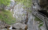 Rakouské soutěsky, kaňony a vodopády 2021 - Rakousko - Medvědí soutěska, tady se voda vyřádila