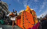 Karneval světel v Nice a festival citrusů v Mentonu letecky