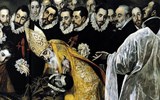 Královský Madrid, Toledo, perly Kastilie a poklady UNESCO na jaře 2023 - Španělsko - Toledo - Santo Tomé_Pohřeb hraběte  Orgaz, El Greco, detail.