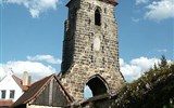 Hrady a zámky Bavorska - Německo - Lauf an der Pegnitz - věž kostela sv.Leonhard (Franky)