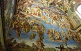 Michelangelo Buonarotti, veliký mistr italské renesance - Itálie - Řím - Sixtinská kaple, Poslední soud, Michelangelo, 1535-41
