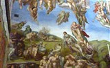 Řím, Vatikán, Orvieto, po stopách Etrusků letecky 2023 - Itálie - Řím - Sixtinská kaple, Poslední soud, mrtví vstávají z hrobů