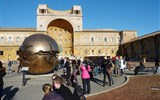 Řím a Neapolský záliv 2023 - Itálie - Řím - Vatikán, Cortile della Pigna a Sfera con sfera