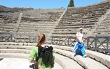 Řím, Capri, Neapol, Pompeje, Amalfi s koupáním 2021 - Itálie - Pompeje - Velké divadlo, upraveno po zemětřesení 62 př.n.l., pro 5000 diváků