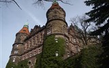Krakov (Krakow), Wroclaw, Wieliczka a UNESCO 2022 - Polsko - Ksiąž, Z křídlo, hrad od 1392 českých králů (přes Annu Svídnickou)