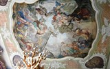 Krakov (Krakow), Wroclaw, Wieliczka a památky UNESCO 2024 - Polsko - Ksiąž - Maximiliánův sál, strop.malba s Pegasem, Athénou a 9 můz, 1732