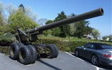 Normandie a Alabastrové pobřeží - Francie - Normandie - Saint Laurent sur Mer, US kanon 155 mm Long Tom