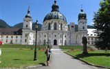 Zámky Ludvíka Bavorského 2020 - Německo - benediktýnský klášter Ettal, založený 1330 Ludníkem Bavorem, po požáru 1774 přestavěn barokně, E.Zuccalli