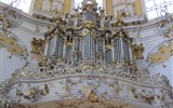 Zámky Ludvíka Bavorského - Německo - klášter Ettal  - barokní varhany 1768, J.G.Horterich