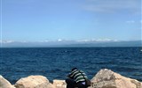 Piran - Slovinsko - Piran - když se počasí vydaří jsou vidět i bílé vrcholy Friulských Dolomit