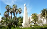 Malaga - Španělsko - Andalusie - Malaga, Parque, pomník básníka S.Ruedy (1857-1933) ve stylu art-deco od F.Palmy